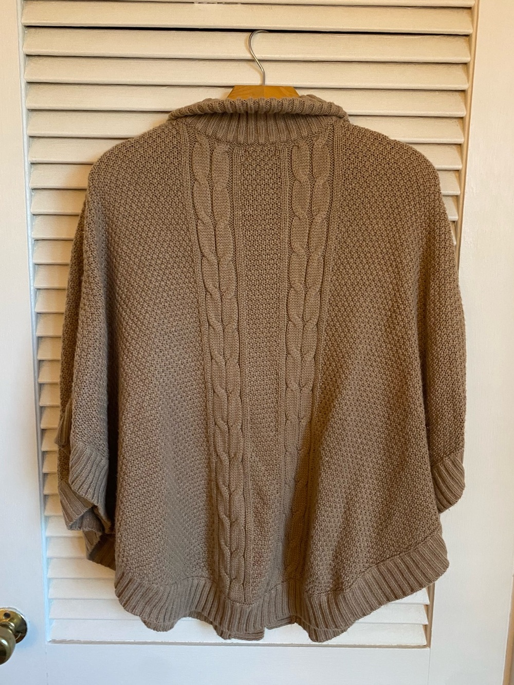 Cottagecore Merona Knit Button-Front Cape - Picture 4 of 4